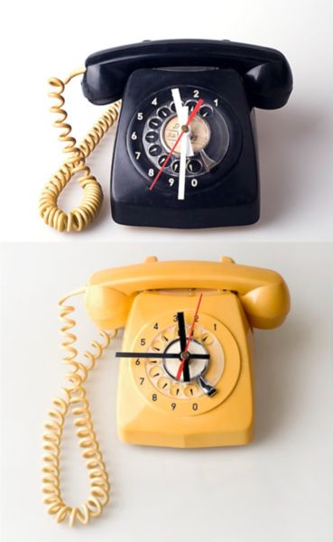 phone clock retro