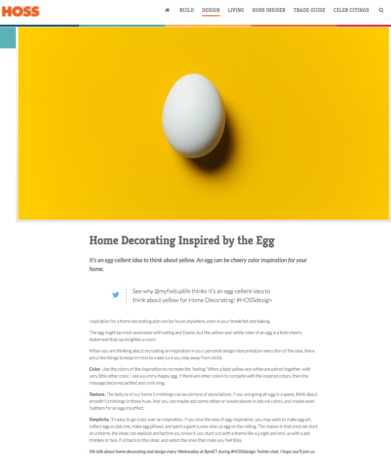 HossDesign Egg Decorating Home Interior Theresa April 2017