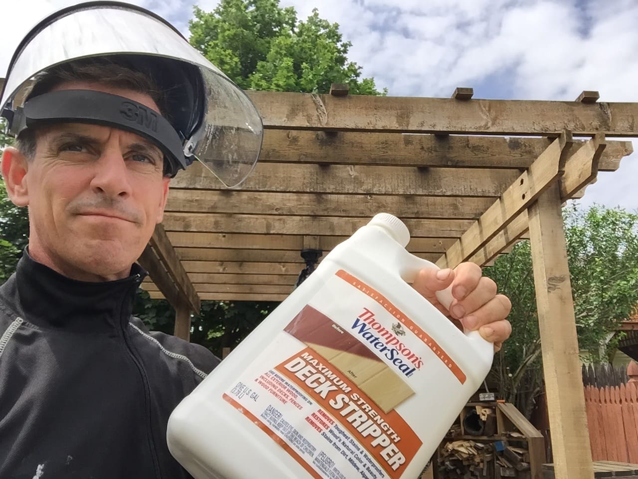 Man v. Pergola How to clean, stain and seal a wood pergola