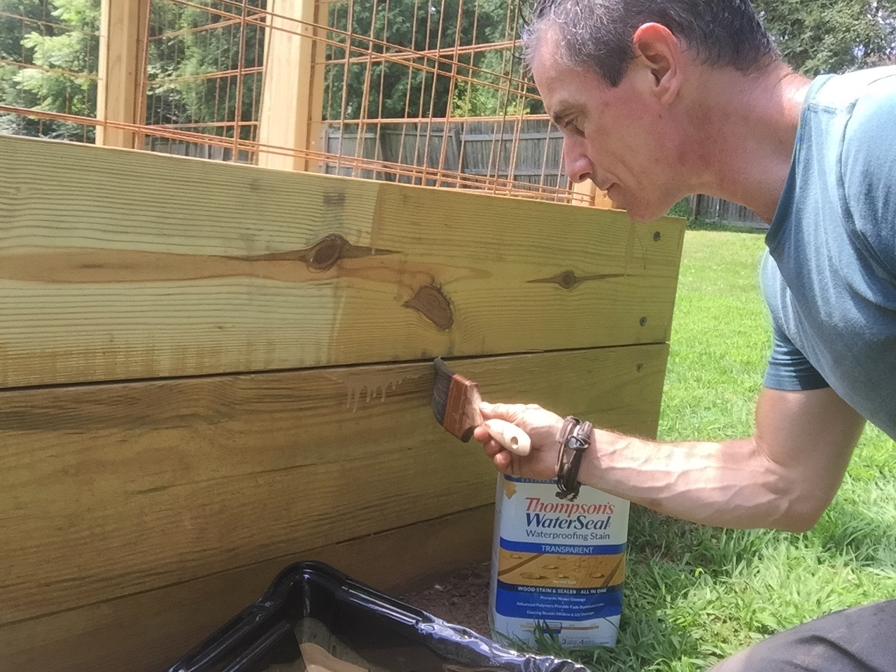 How-to: Tips to stain and seal a raised garden bed