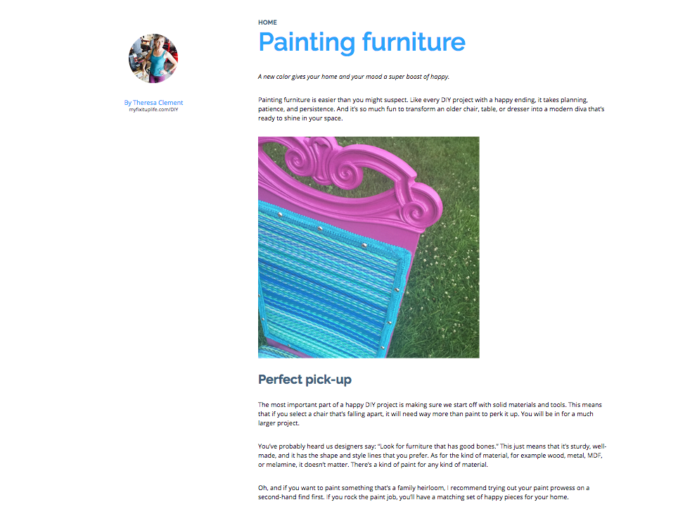 Progressive Theresa MyFixitUpLife painting furniture 1