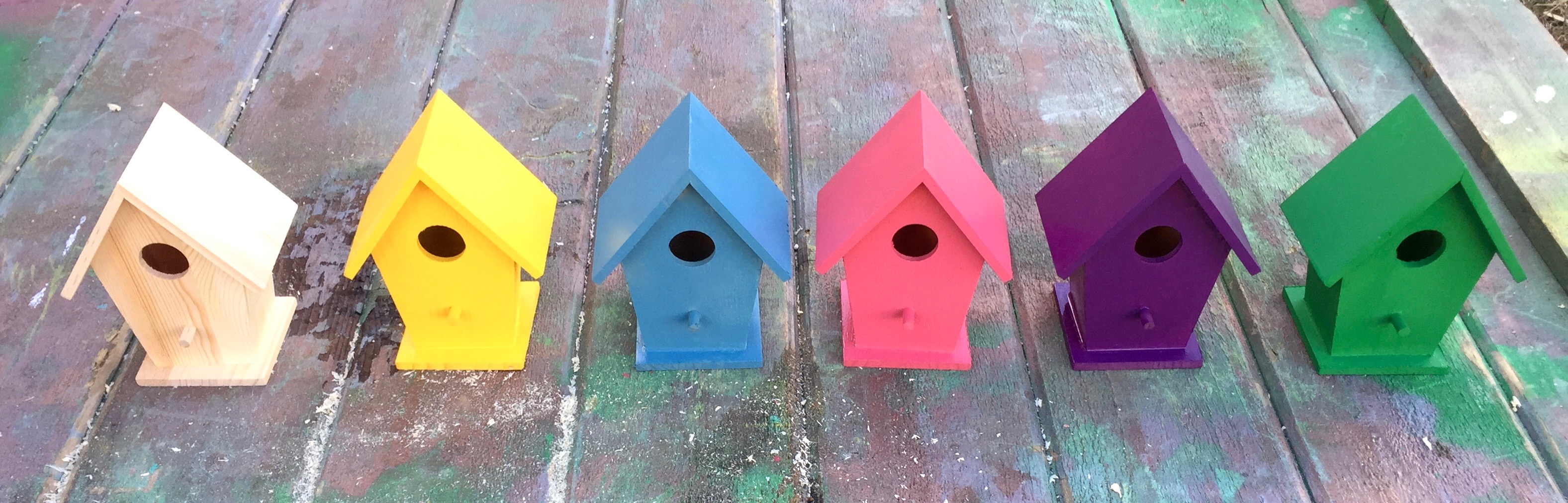 3 Birdhouse succulent craft myfixituplife painted