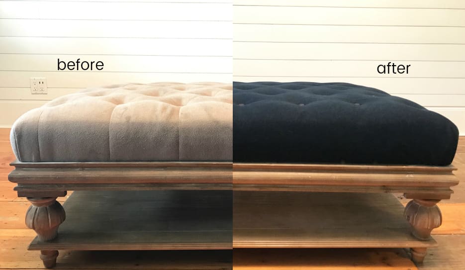 How to Recover an Upholstered Footstool - Techniques