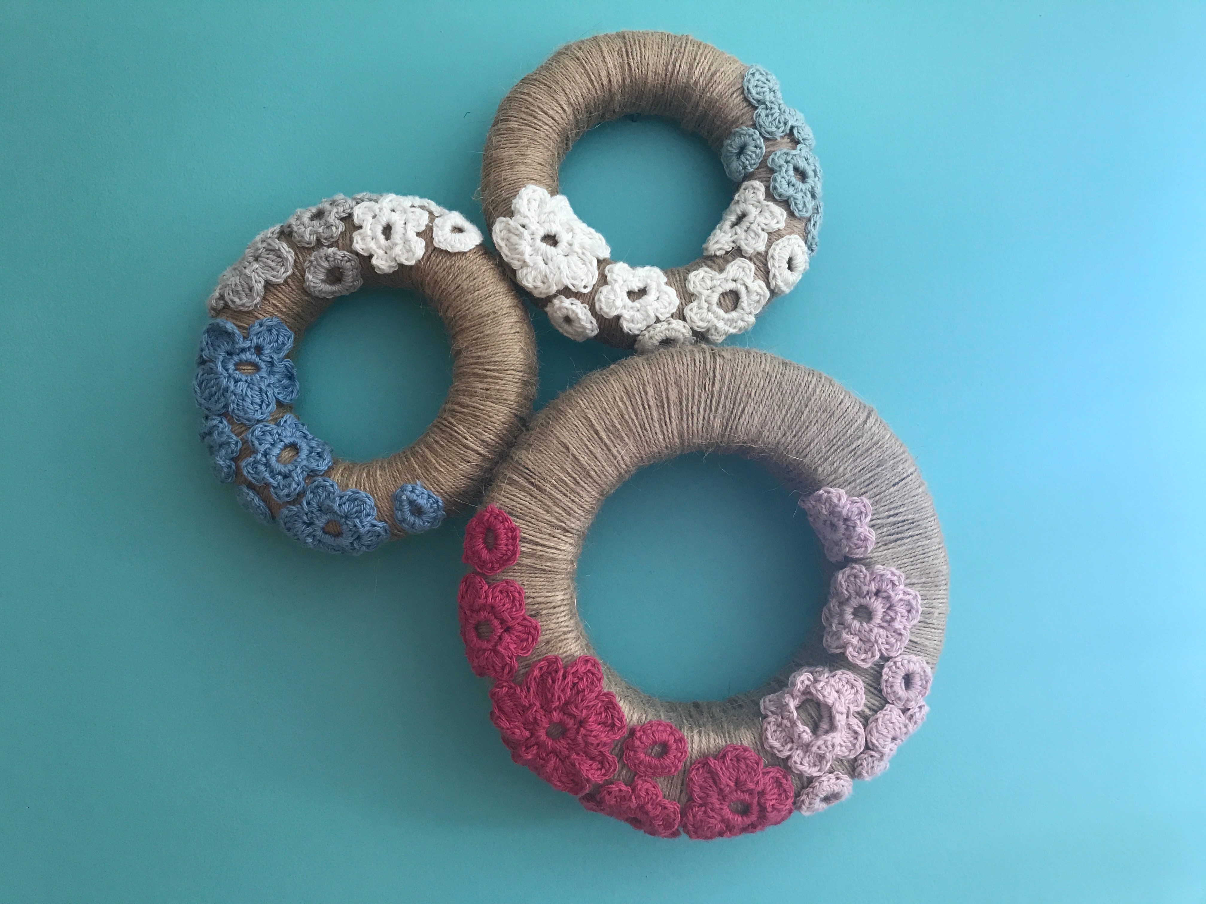 6 spring crochet flower wreath after myfixituplife