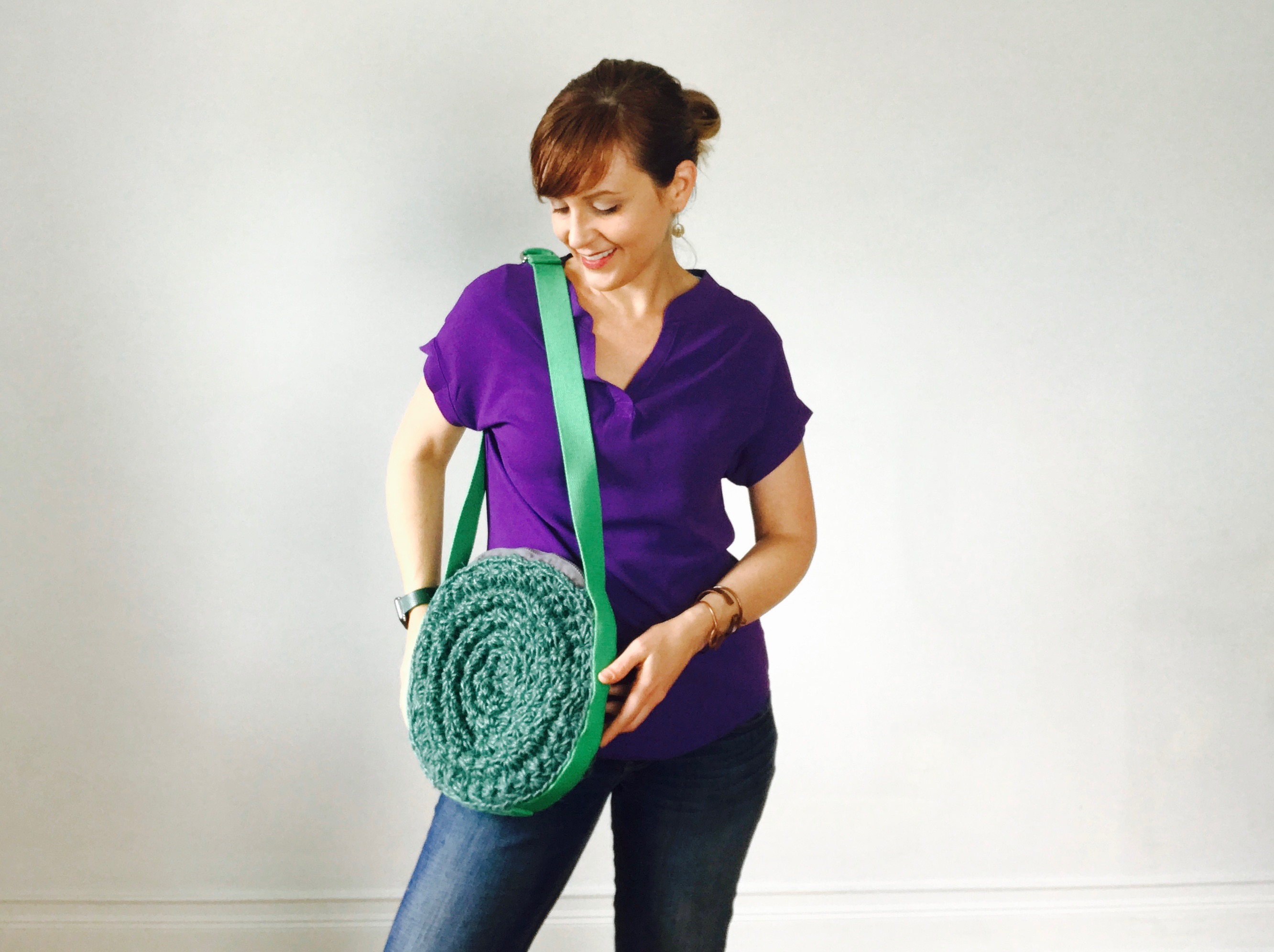 Twine handbag crochet round after Theresa myfixituplife