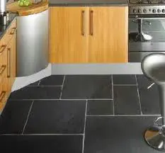 Install flooring under the appliances and islands.