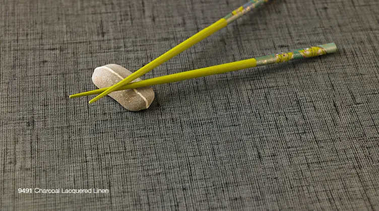 Charcoal Lacquered Linen Chopsticks Gallery
