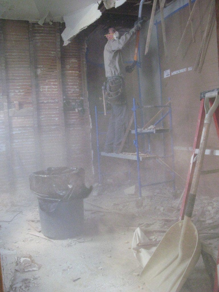 Mark demoing the kitchen The best snow shovel ever isnt made for snow MyFixitUpLife MyFixitUpLife