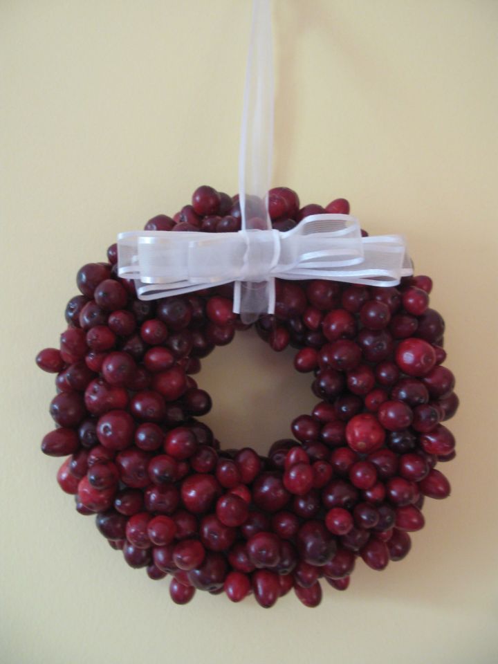 Make a cranberry wreath for the holidays MyFixitUpLife