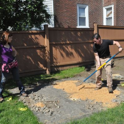 Mark and Theresa do site work for a wood playset tips