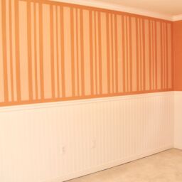Heise Nursery 2 After beadboard orange stripes