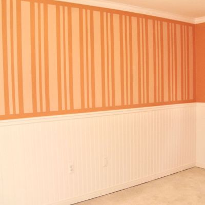 Heise Nursery 2 After beadboard orange stripes