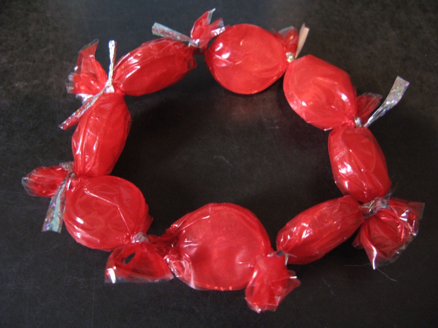 Candy bracelet Be jeweled with candy and ribbons on Valentines Day MyFixitUpLife Candy bracelet MyFixitUpLife