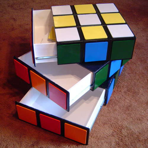 Rubik's cube chest of drawers by MakenDo