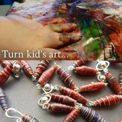 Finger painting into jewelery