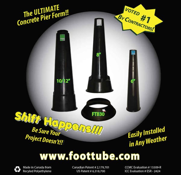 The Footing Tube Concrete Pier Footing