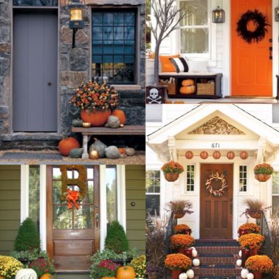 Door Decor Pinterest collage