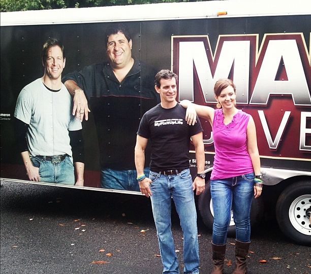 Mark and Theresa at DIY Network's Man Caves