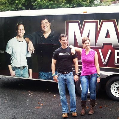 Mark and Theresa at DIY Network's Man Caves