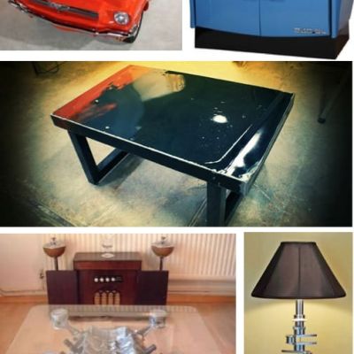 Car parts Man Cave decor Pinterest