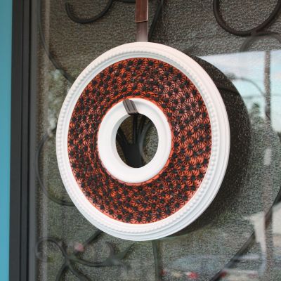 Exterior paint plastic spiders glued - MyFixitUpLife