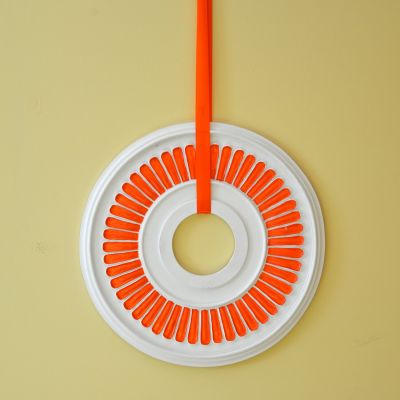 Thanksgiving wreath Orange Fypon