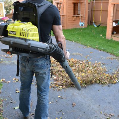 Ryobi BP42 Fall lawn care.