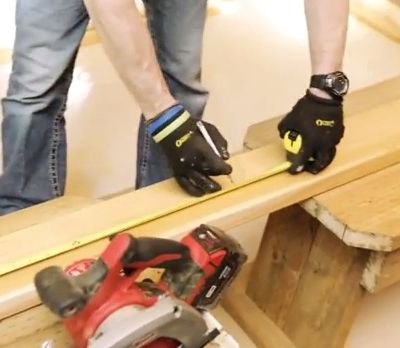 two cuts one board Mark circualr saw Rebuilding Together playset
