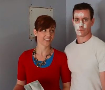 Mark & Theresa share how to tape drywall MyFixitUpLife