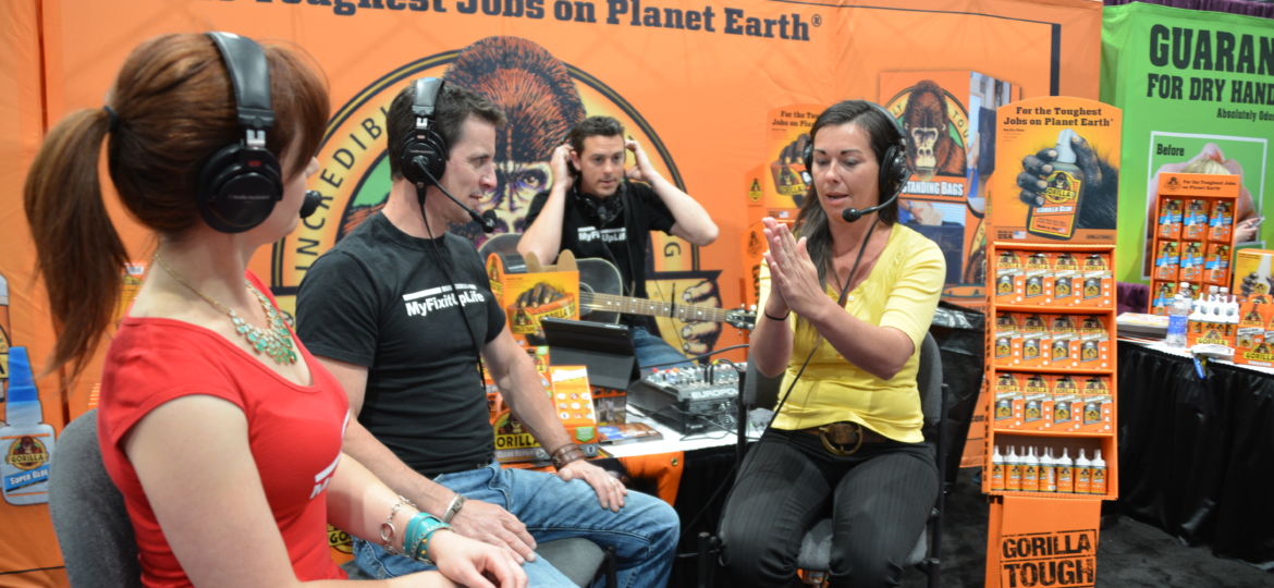 DIY Network host Kayleen McCabe talks with MyFixitUpLife hosts Mark & Theresa.