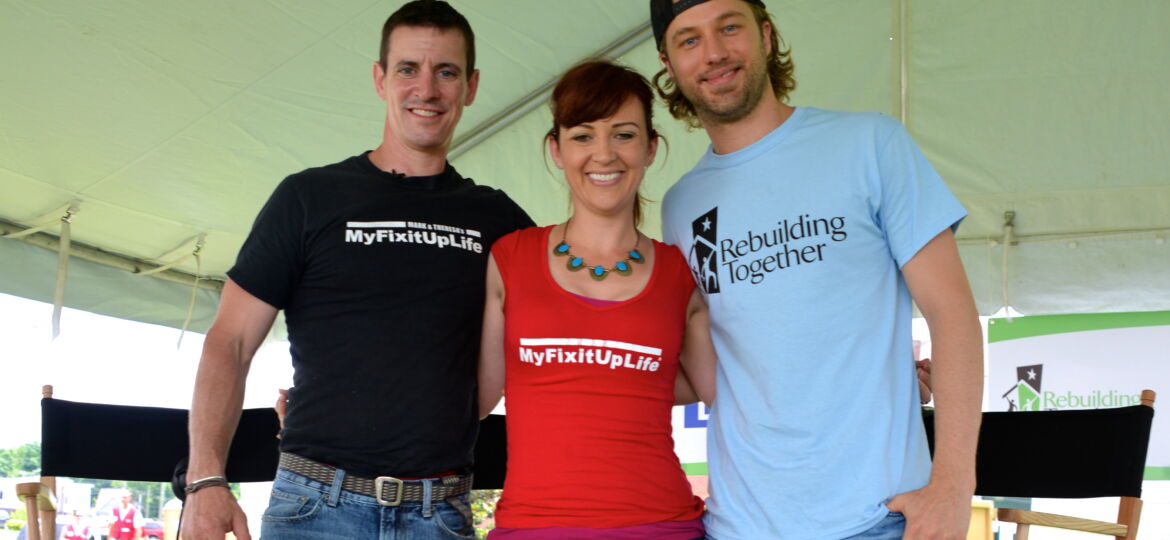 Mark and Theresa with Casey James at Building a Healthy Neighborhood in Nashville.
