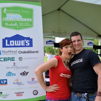 MyFixitUpLife hosts Mark & Theresa are psyched to be part of Rebuilding Together's Building a Healthy Neighborhood project in Nashville