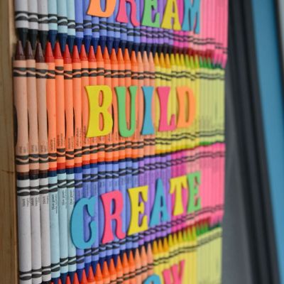 Crayon art door MyFixitUpLife