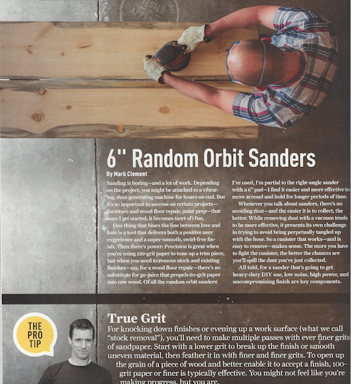 6-inch Random Orbit Sanders - Old House Journal - MyFixitUpLife