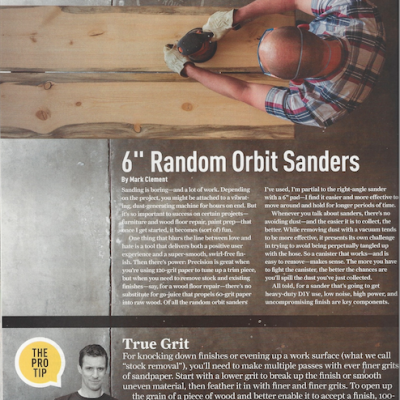6-inch Random Orbit Sanders - Old House Journal - MyFixitUpLife