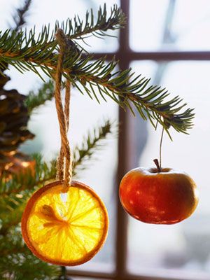 Orange ornament from Good Housekeeping sustainable decorations