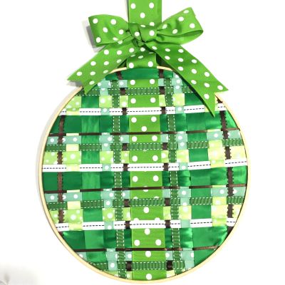 Green ribbon art springtime St. Patrick's MyFixitUpLife