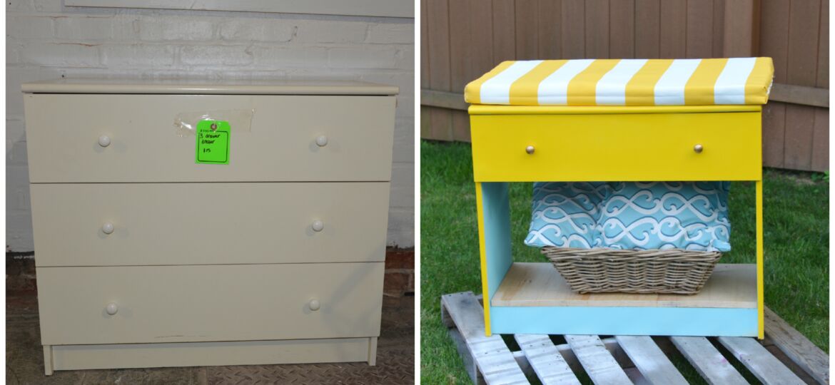 Before and After bench_Habitat ReStore_MyFixitUpLife