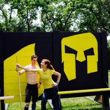 Mark and Theresa built a Spartan Race training wall for the YMCA