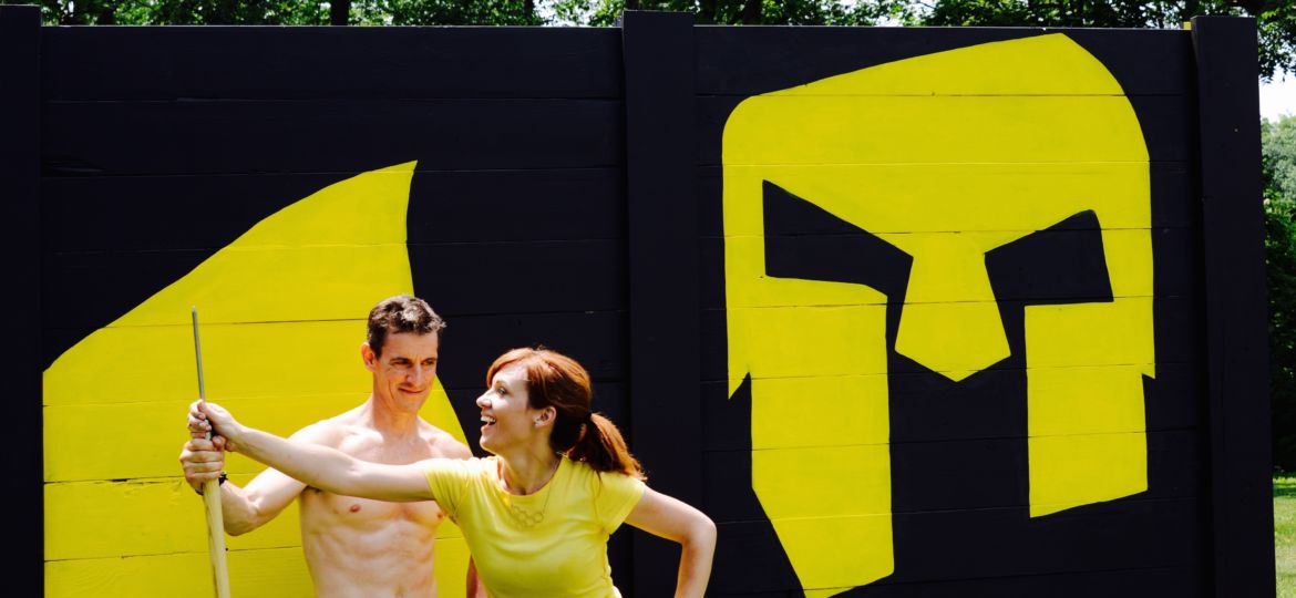 Mark and Theresa built a Spartan Race training wall for the YMCA