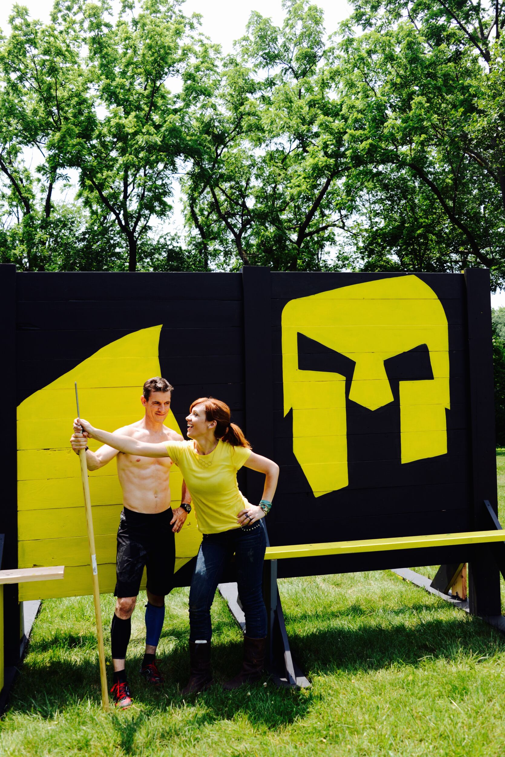 Mark and Theresa built a Spartan Race training wall for the YMCA