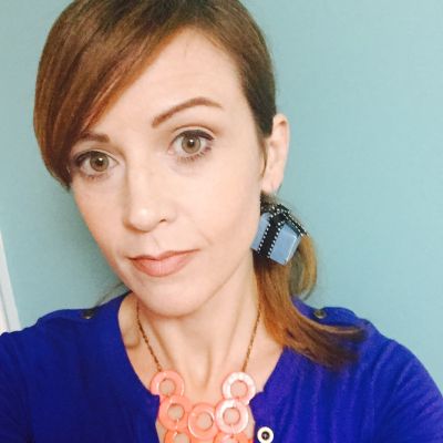 I made little present earrings, and there's a free printable below.