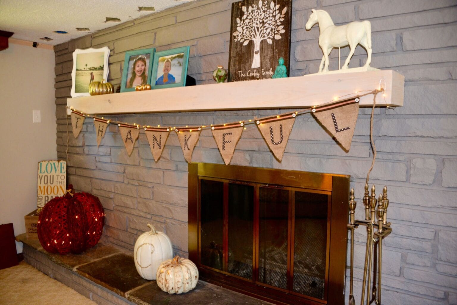 2015 MyFixitUpLife After Mantel How to make a modern DIY mantle MyFixitUpLife MyFixitUpLife DIY mantle makeover ideas MyFixitUpLife