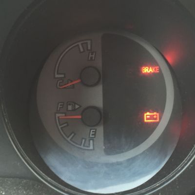 brake and battery lights