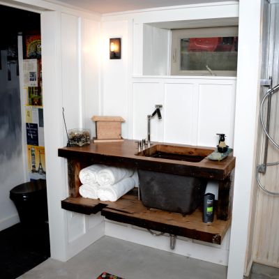 basement bathroom plumbing - Saniflo - ejector pump - myfixituplife