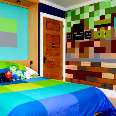 Minecraft bedroom makeover by MyFixitUpLife