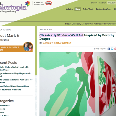 2016_MyFixitUpLife_Glidden_MyColorTopia_Dorothy Draper wall art