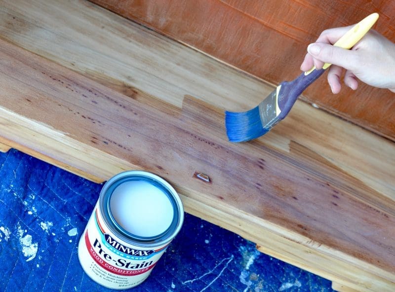 24 2016 MyFixitUpLife Minwax Crimson Stain Barrister Cabinet Prestain wood Conditioner Theresa Fun Fix How to Stain Wood Furniture MyFixitUpLife MyFixitUpLife