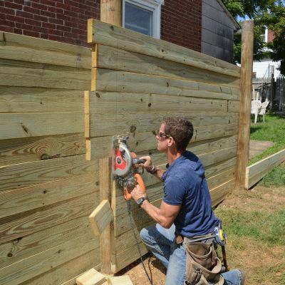 building a wood fence