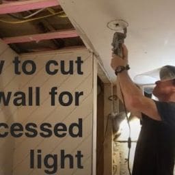 how to cut drywall hole recessed light How to use a Dremel to cut out a recessed light MyFixitUpLife how to cut drywall hole recessed light MyFixitUpLife